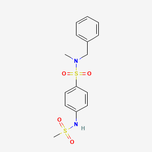 N-benzyl-N-methyl-4-[(methylsulfonyl)amino]benzenesulfonamide