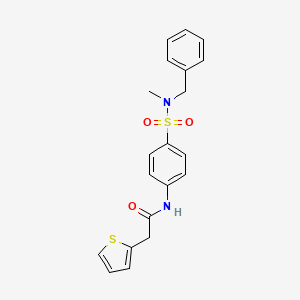 N-(4-{[benzyl(methyl)amino]sulfonyl}phenyl)-2-(2-thienyl)acetamide