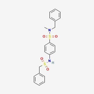 N-benzyl-4-[(benzylsulfonyl)amino]-N-methylbenzenesulfonamide