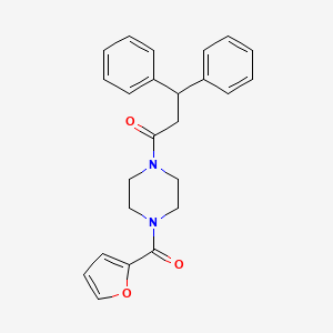 1-(3,3-diphenylpropanoyl)-4-(2-furoyl)piperazine