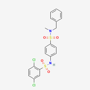 N-(4-{[benzyl(methyl)amino]sulfonyl}phenyl)-2,5-dichlorobenzenesulfonamide