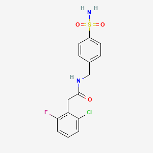 N-[4-(aminosulfonyl)benzyl]-2-(2-chloro-6-fluorophenyl)acetamide