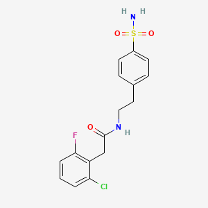 N-{2-[4-(aminosulfonyl)phenyl]ethyl}-2-(2-chloro-6-fluorophenyl)acetamide