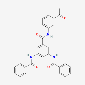 N-(3-acetylphenyl)-3,5-bis(benzoylamino)benzamide