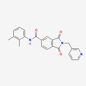 molecular formula C23H19N3O3 B3555734 N-(2,3-dimethylphenyl)-1,3-dioxo-2-(3-pyridinylmethyl)-5-isoindolinecarboxamide 