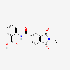 2-{[(1,3-dioxo-2-propyl-2,3-dihydro-1H-isoindol-5-yl)carbonyl]amino}benzoic acid