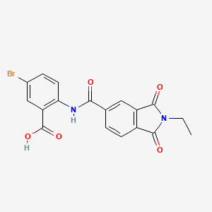 5-bromo-2-{[(2-ethyl-1,3-dioxo-2,3-dihydro-1H-isoindol-5-yl)carbonyl]amino}benzoic acid