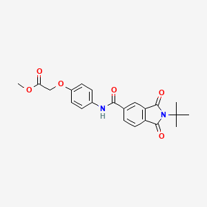 methyl (4-{[(2-tert-butyl-1,3-dioxo-2,3-dihydro-1H-isoindol-5-yl)carbonyl]amino}phenoxy)acetate