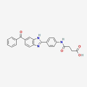 4-{[4-(5-benzoyl-1H-benzimidazol-2-yl)phenyl]amino}-4-oxobutanoic acid