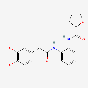 N-(2-{[2-(3,4-dimethoxyphenyl)acetyl]amino}phenyl)-2-furamide