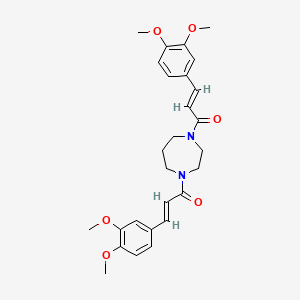 1,4-bis[3-(3,4-dimethoxyphenyl)acryloyl]-1,4-diazepane