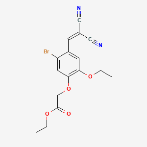 ethyl [5-bromo-4-(2,2-dicyanovinyl)-2-ethoxyphenoxy]acetate