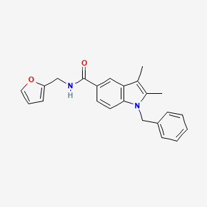 1-benzyl-N-(2-furylmethyl)-2,3-dimethyl-1H-indole-5-carboxamide