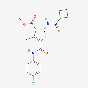 methyl 5-{[(4-chlorophenyl)amino]carbonyl}-2-[(cyclobutylcarbonyl)amino]-4-methyl-3-thiophenecarboxylate