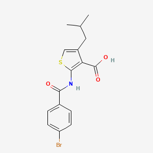 2-[(4-bromobenzoyl)amino]-4-isobutyl-3-thiophenecarboxylic acid