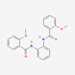 molecular formula C22H20N2O4 B3556018 N,N'-1,2-phenylenebis(2-methoxybenzamide) 