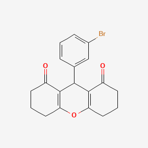 9-(3-bromophenyl)-3,4,5,6,7,9-hexahydro-1H-xanthene-1,8(2H)-dione