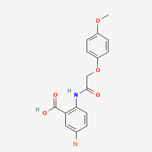 5-bromo-2-{[(4-methoxyphenoxy)acetyl]amino}benzoic acid