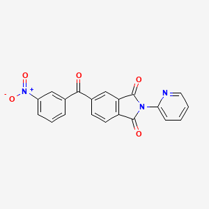 molecular formula C20H11N3O5 B3556034 5-(3-nitrobenzoyl)-2-(2-pyridinyl)-1H-isoindole-1,3(2H)-dione CAS No. 5186-54-9