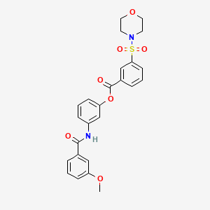 3-[(3-methoxybenzoyl)amino]phenyl 3-(morpholin-4-ylsulfonyl)benzoate