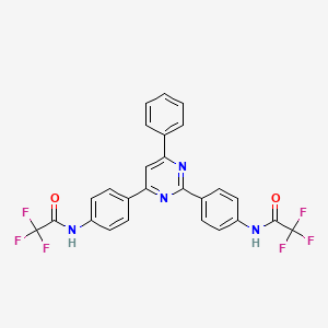 N,N'-[(6-phenyl-2,4-pyrimidinediyl)di-4,1-phenylene]bis(2,2,2-trifluoroacetamide)