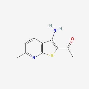 molecular formula C10H10N2OS B3556117 1-(3-amino-6-methylthieno[2,3-b]pyridin-2-yl)ethanone 