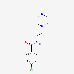 4-chloro-N-[2-(4-methyl-1-piperazinyl)ethyl]benzamide