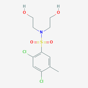 molecular formula C11H15Cl2NO4S B355618 [(2,4-Dichloro-5-methylphenyl)sulfonyl]bis(2-hydroxyethyl)amine CAS No. 942772-16-9