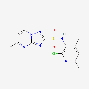 N-(2-chloro-4,6-dimethylpyridin-3-yl)-5,7-dimethyl[1,2,4]triazolo[1,5-a]pyrimidine-2-sulfonamide