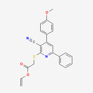 vinyl {[3-cyano-4-(4-methoxyphenyl)-6-phenyl-2-pyridinyl]thio}acetate