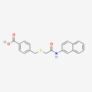 4-({[2-(2-naphthylamino)-2-oxoethyl]thio}methyl)benzoic acid