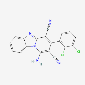 1-amino-3-(2,3-dichlorophenyl)pyrido[1,2-a]benzimidazole-2,4-dicarbonitrile