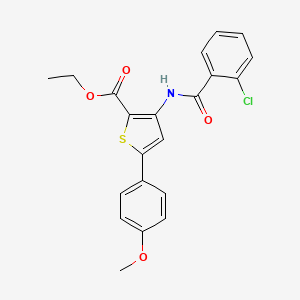 ethyl 3-[(2-chlorobenzoyl)amino]-5-(4-methoxyphenyl)-2-thiophenecarboxylate