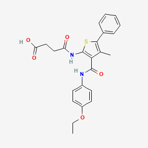 4-[(3-{[(4-ethoxyphenyl)amino]carbonyl}-4-methyl-5-phenyl-2-thienyl)amino]-4-oxobutanoic acid