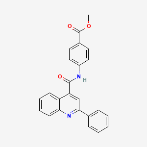 methyl 4-{[(2-phenyl-4-quinolinyl)carbonyl]amino}benzoate