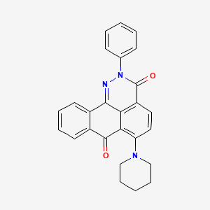 molecular formula C26H21N3O2 B3556472 2-phenyl-6-(1-piperidinyl)-3H-dibenzo[de,h]cinnoline-3,7(2H)-dione 