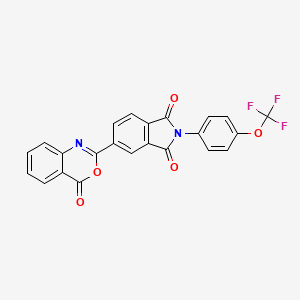 5-(4-oxo-4H-3,1-benzoxazin-2-yl)-2-[4-(trifluoromethoxy)phenyl]-1H-isoindole-1,3(2H)-dione