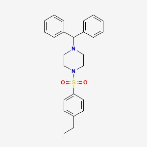 1-(diphenylmethyl)-4-[(4-ethylphenyl)sulfonyl]piperazine