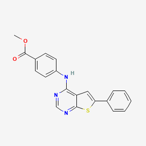 methyl 4-[(6-phenylthieno[2,3-d]pyrimidin-4-yl)amino]benzoate