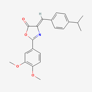 2-(3,4-dimethoxyphenyl)-4-(4-isopropylbenzylidene)-1,3-oxazol-5(4H)-one