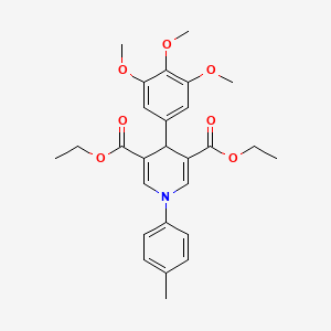 diethyl 1-(4-methylphenyl)-4-(3,4,5-trimethoxyphenyl)-1,4-dihydro-3,5-pyridinedicarboxylate