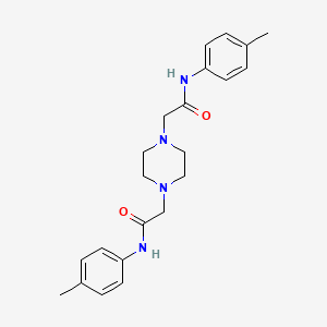 molecular formula C22H28N4O2 B3556569 2,2'-(1,4-piperazinediyl)bis[N-(4-methylphenyl)acetamide] 