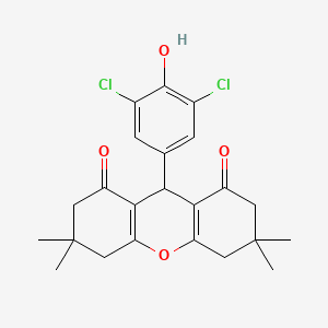 9-(3,5-dichloro-4-hydroxyphenyl)-3,3,6,6-tetramethyl-3,4,5,6,7,9-hexahydro-1H-xanthene-1,8(2H)-dione