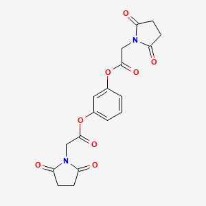 molecular formula C18H16N2O8 B3556687 1,3-phenylene bis[(2,5-dioxo-1-pyrrolidinyl)acetate] 