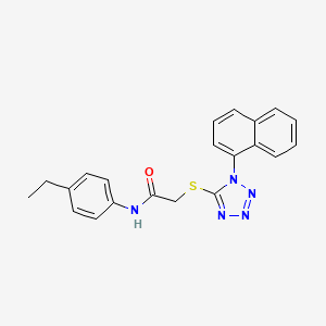 N-(4-ethylphenyl)-2-{[1-(1-naphthyl)-1H-tetrazol-5-yl]thio}acetamide