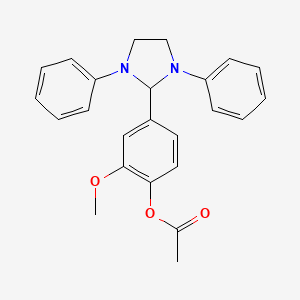 4-(1,3-diphenyl-2-imidazolidinyl)-2-methoxyphenyl acetate