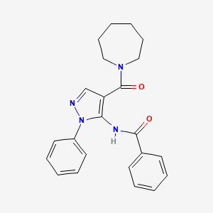 N-[4-(1-azepanylcarbonyl)-1-phenyl-1H-pyrazol-5-yl]benzamide