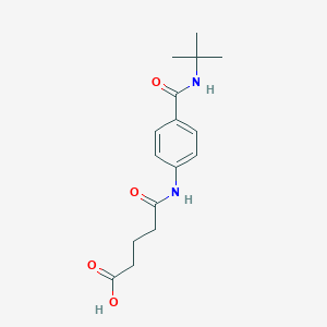 molecular formula C16H22N2O4 B355674 5-{4-[(叔丁基氨基)羰基]苯胺基}-5-氧代戊酸 CAS No. 897784-04-2