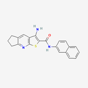 3-amino-N-2-naphthyl-6,7-dihydro-5H-cyclopenta[b]thieno[3,2-e]pyridine-2-carboxamide