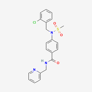 4-[(2-chlorobenzyl)(methylsulfonyl)amino]-N-(2-pyridinylmethyl)benzamide